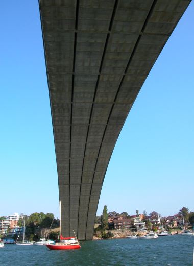 Also on the Harbour (Parramatta River): Gladesville Bridge
