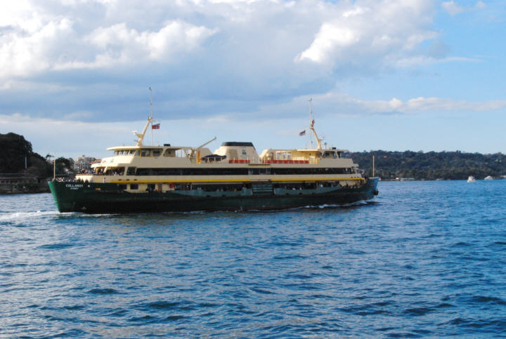 Ferry to Manly leaving Sydney Cove