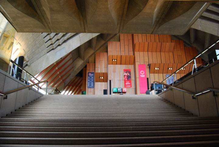 Stairs leading into the Sydney Opera House