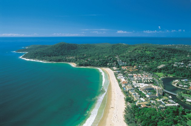 Noosa with the National Park in the Background