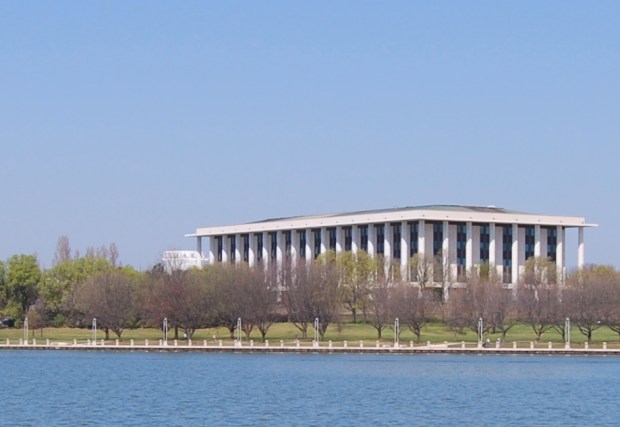Set on Lake Burley Griffin, the National Library of Australia