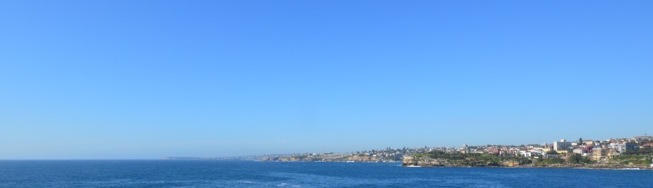 View of the Coastline, which is the route of the Bondi South Walk