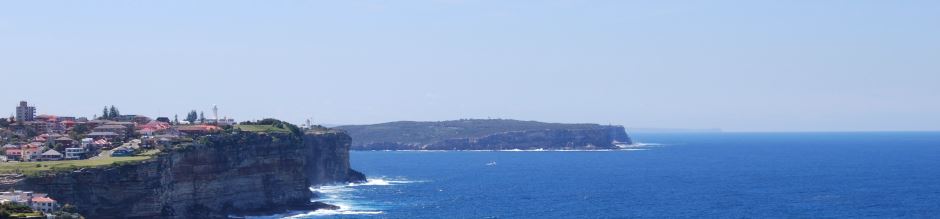 The entrance to Sydney Harbour and the Two Lighthouses