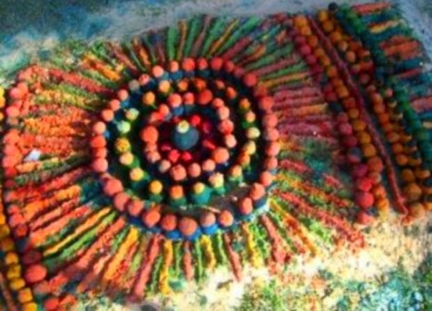 Traditional Aboriginal Paintings in Sand