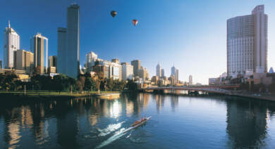Yarra River Melbourne Skyline - Photo James Lauritz