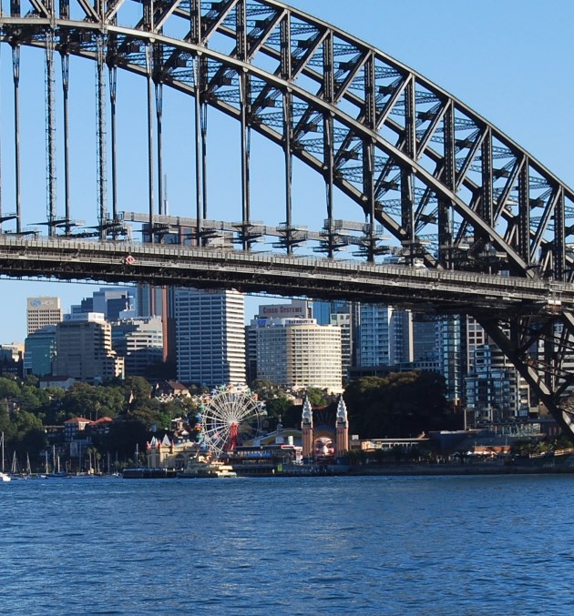 Under the Bridge: Luna Park is just a short ferry ride from the City