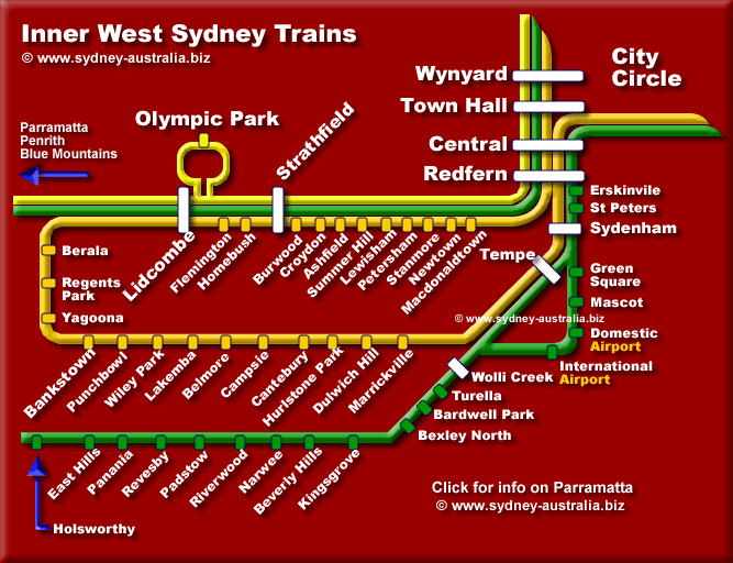 Sydney West Trains - Click to see more about Parramatta