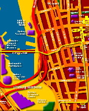 Map of Sydney CBD West - Click to Zoom