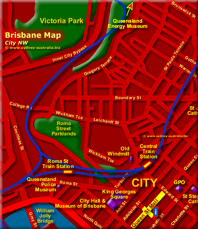 Brisbane Map - Click to Zoom Out