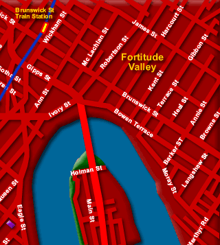 Map of Brisbane Central North West - Click to Zoom