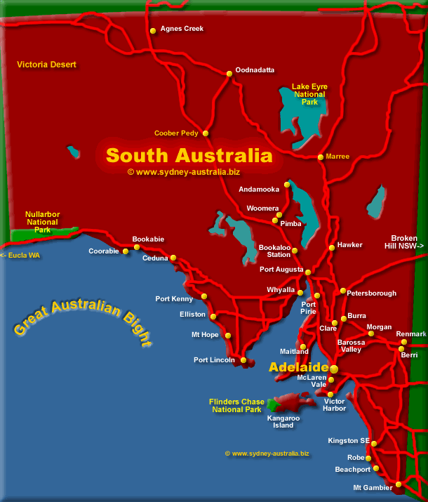 south australia tourist regions