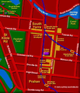SE Melbourne Map