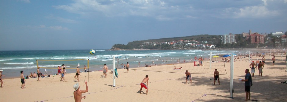 Looking South, Manly on a Sunday with Shelly Beach in the Distance