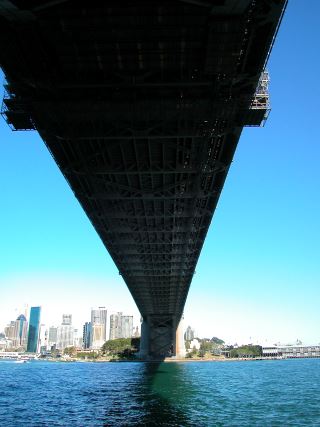 View under the Sydney Harbour Bridge
