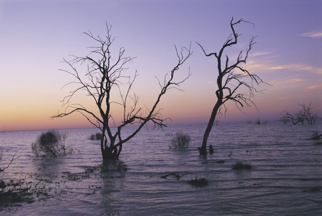 Deserts form lakes in the rainy season - West NSW