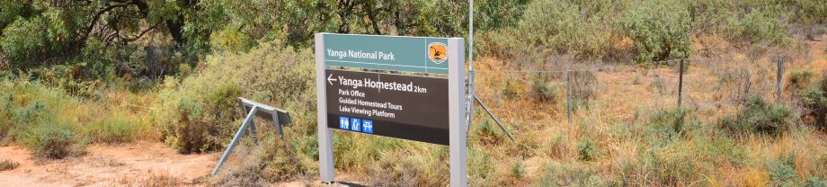 Yanga Homestead is also the Park Information Office