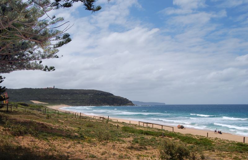 Barranjoey Lighthouse with Palm Beach in the Foreground
