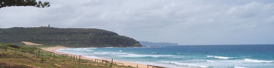 Palm Beach Sands, beyond the Lighthouse is the Hawkesbury