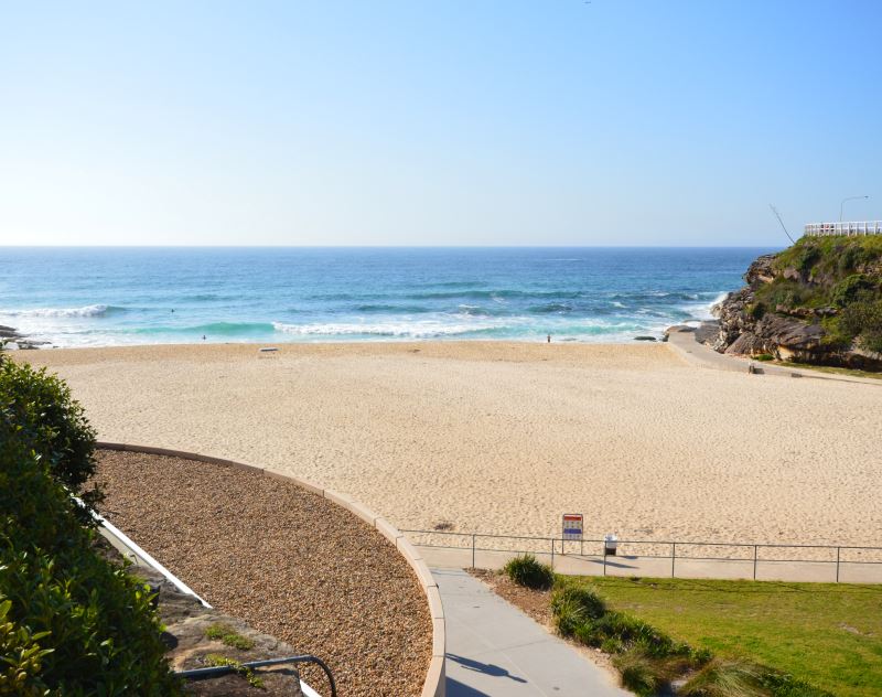 Tamarama Beach, with its park and sand, great for a Day Out
