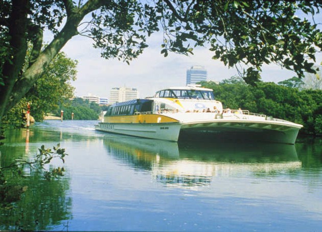 A great way to get to Parramatta is to take the Jetcat from Circular Quay