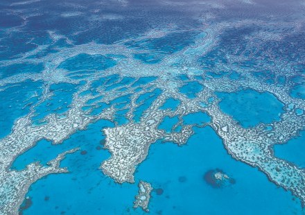 Reefs amongst the blue Azure - The Great Barrier Reef