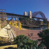 The Rocks Sydney - View of the Harbour Bridge