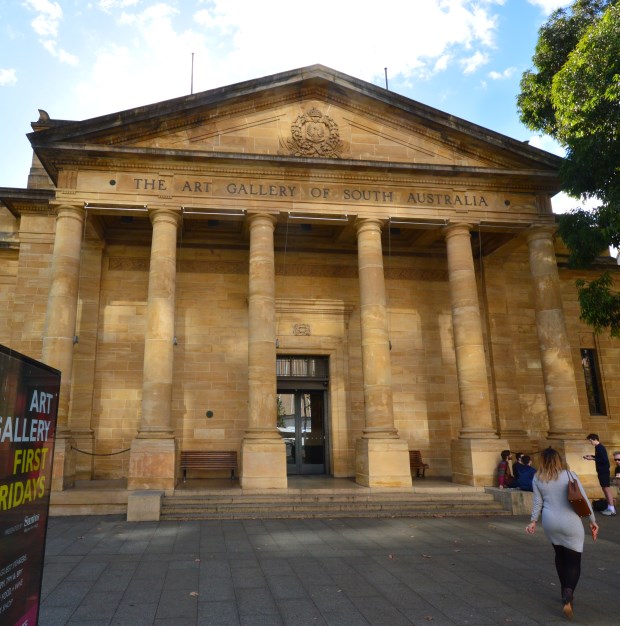 Front Entrance to the Adelaide Art Gallery, North Terrace