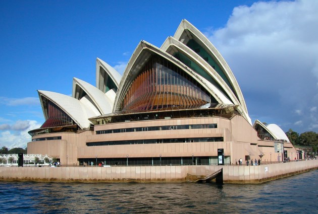You can get to the Sydney Opera House by Ferry, Train or Bus