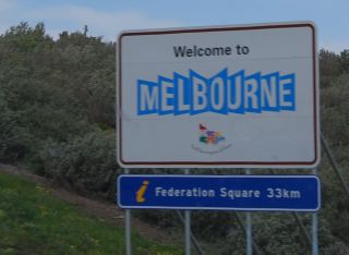 Arriving Melbourne Australia - Hume Highway