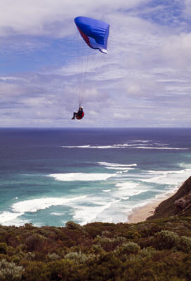 Paragliding on the Coast